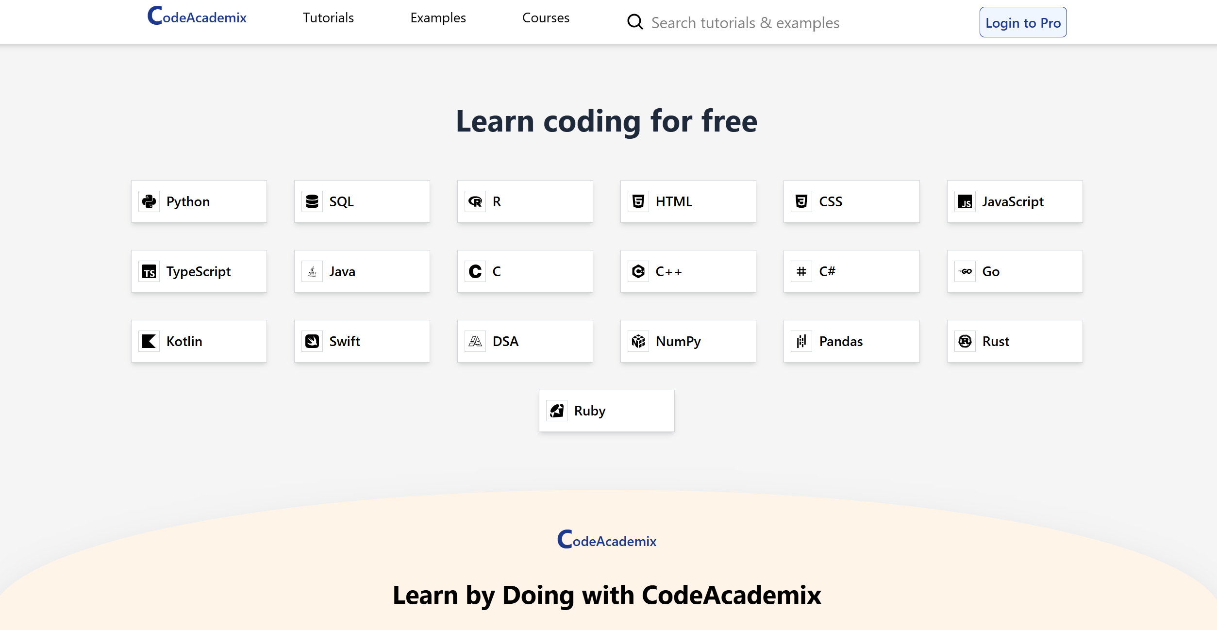 Coding Tutorial Website